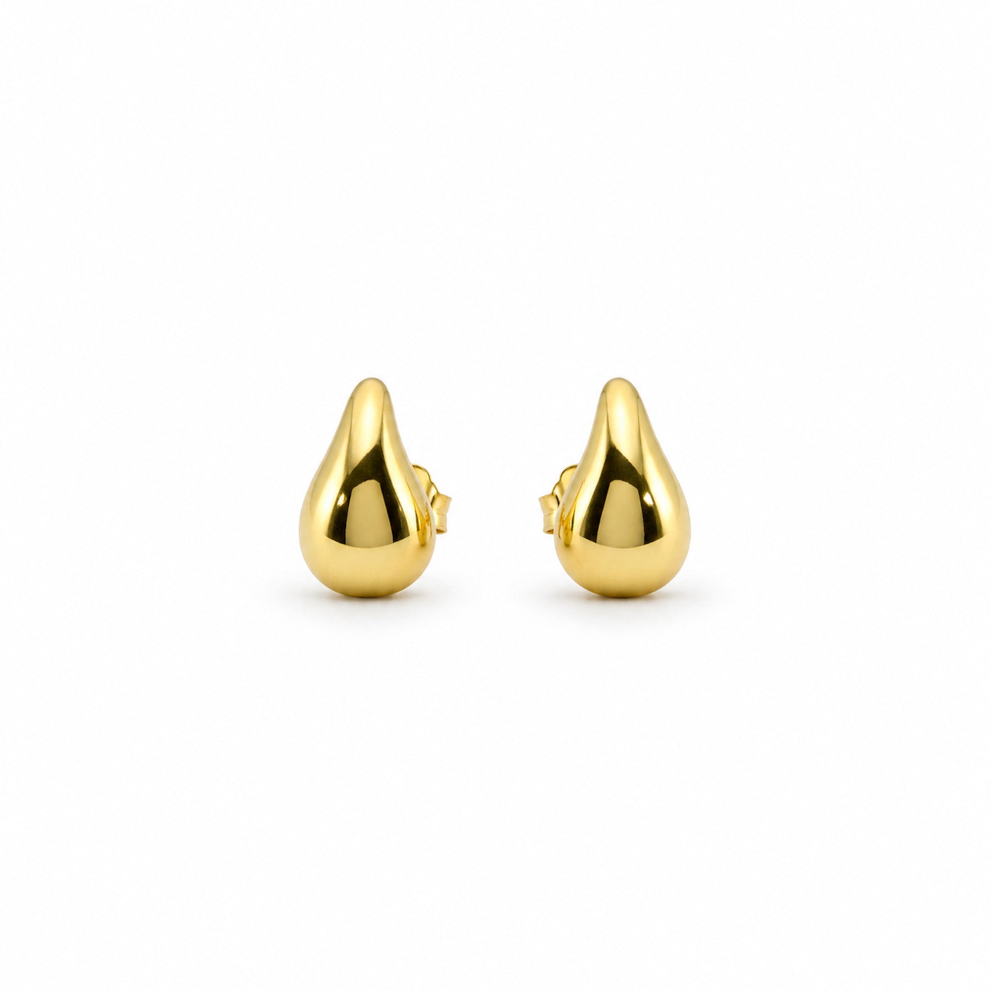 Goldene Tropfen Ohrringe