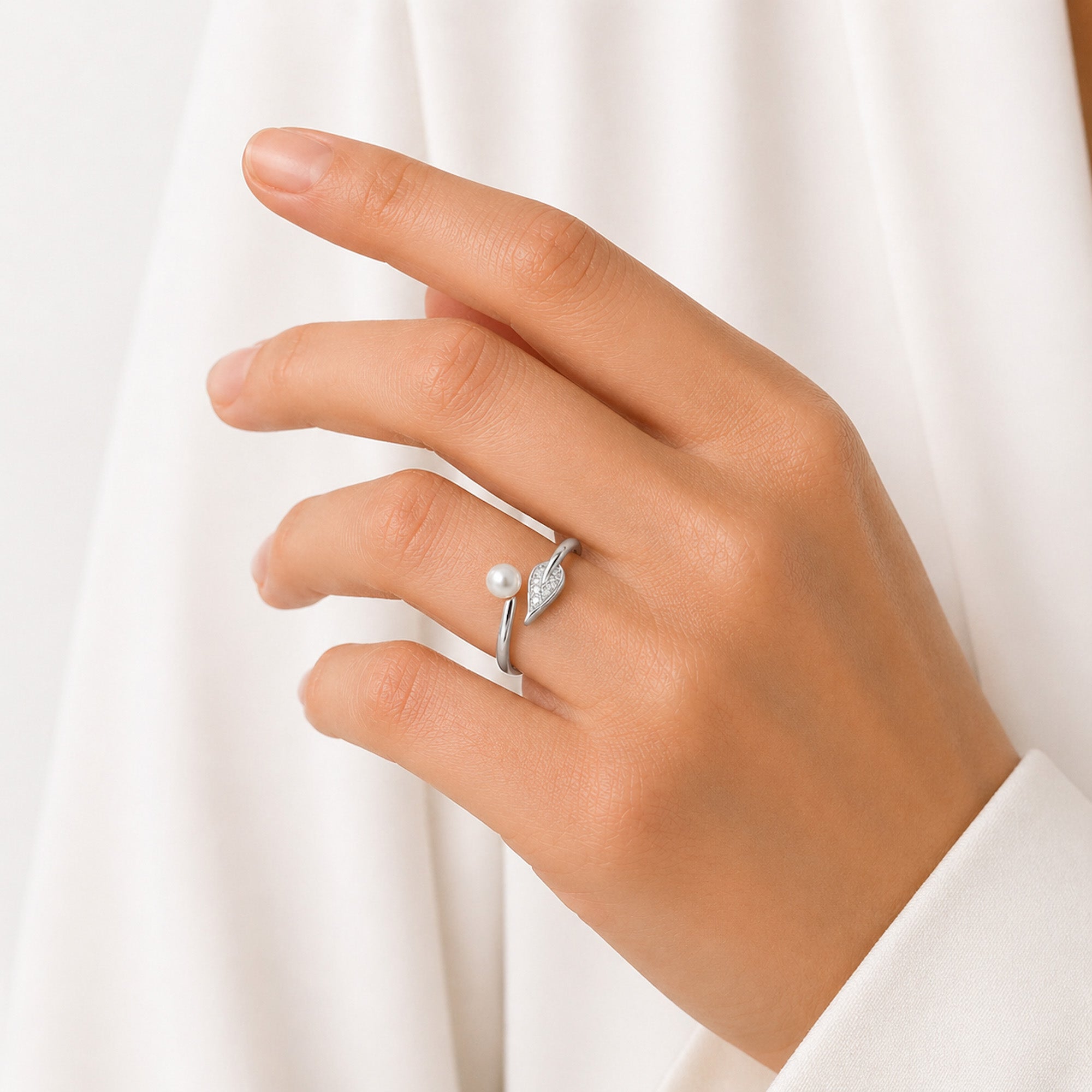Ring mit Perlendetail
