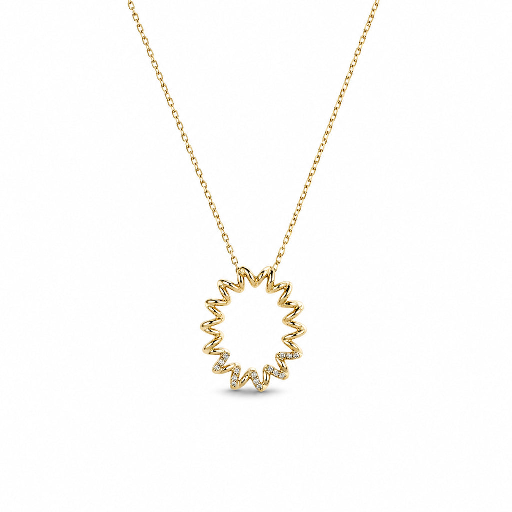 Moderne Gold Halskette