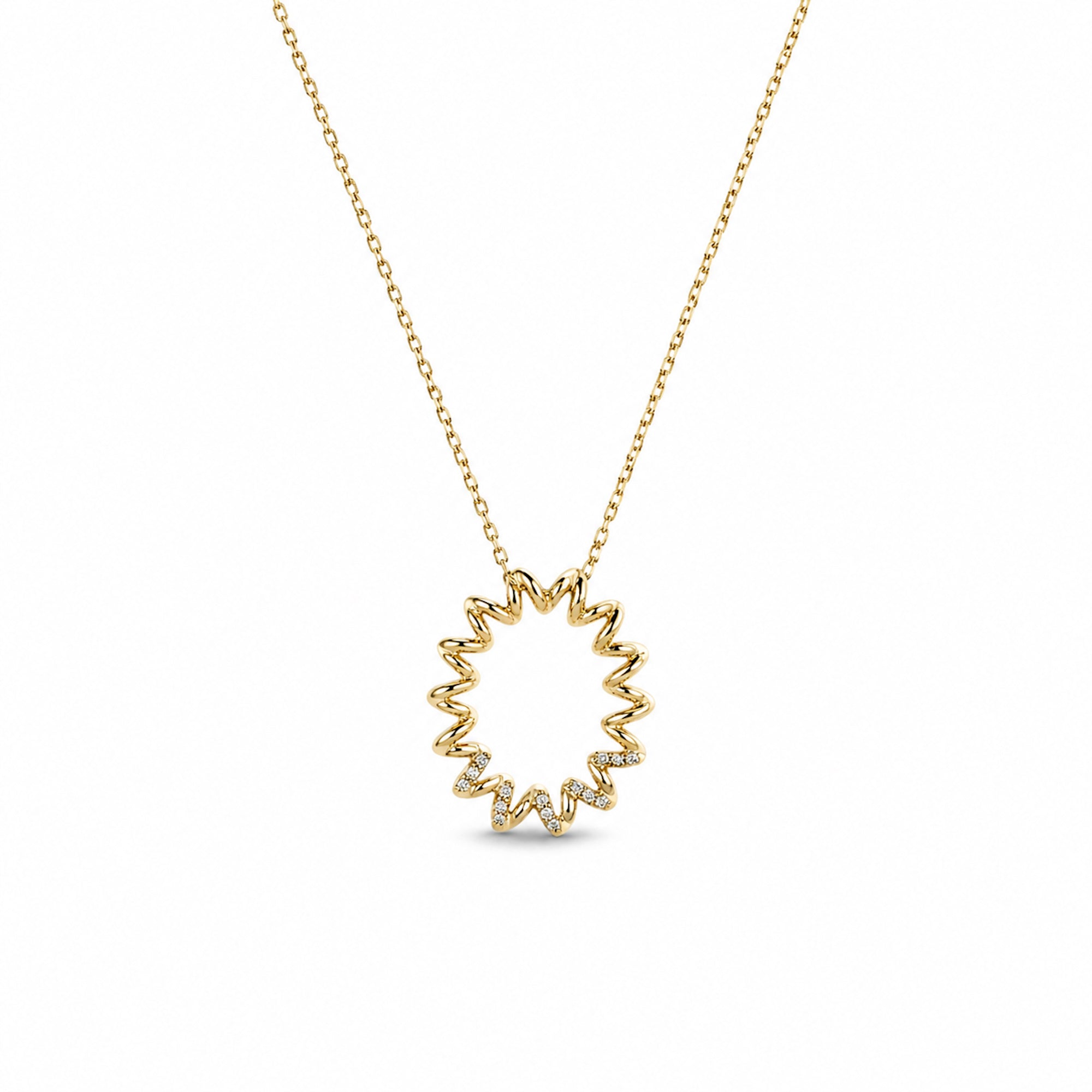 Moderne Gold Halskette