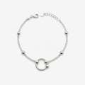 Silberarmband mit modernen Kugeldetails