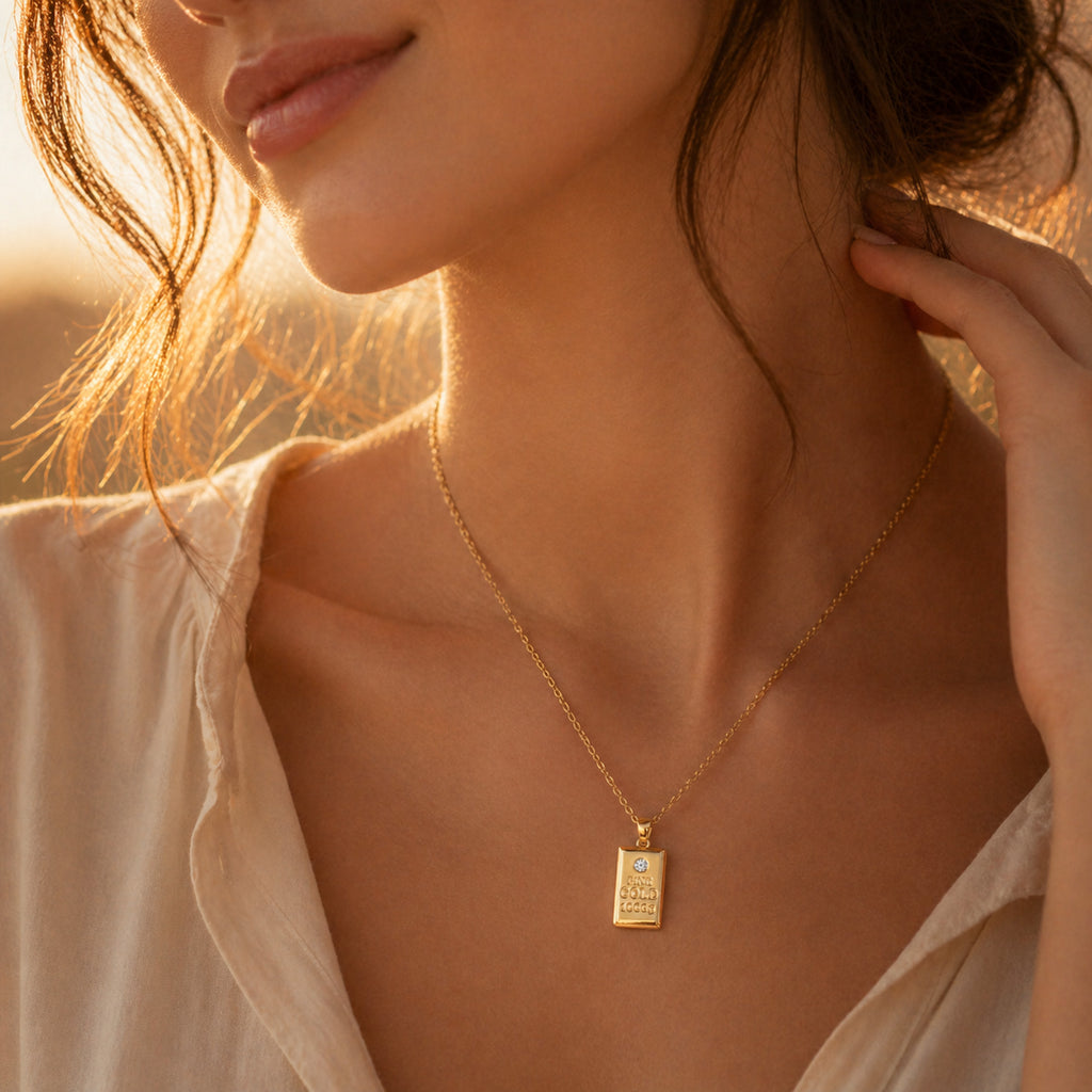 Goldbarren Kette