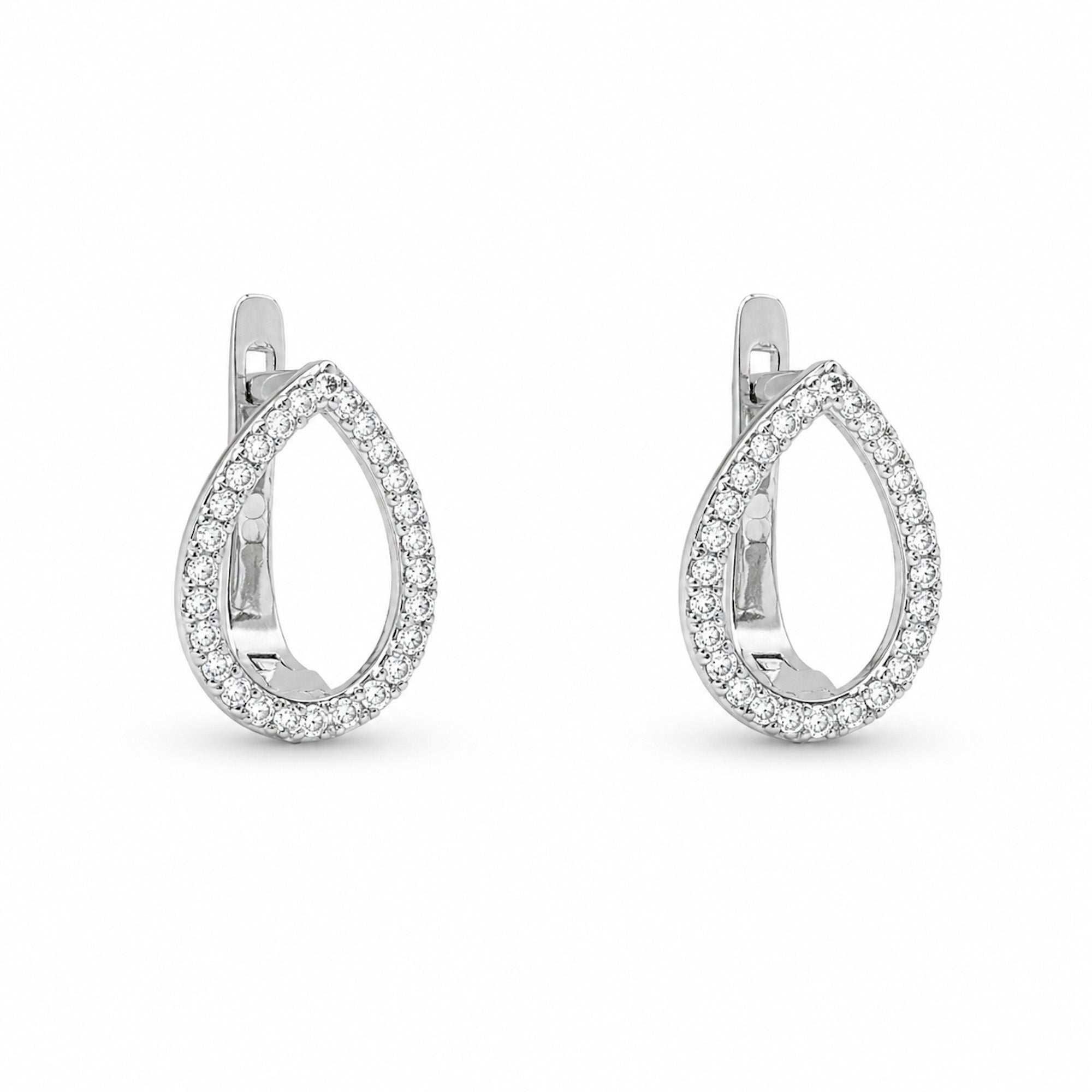 Elegante silberne Ohrringe