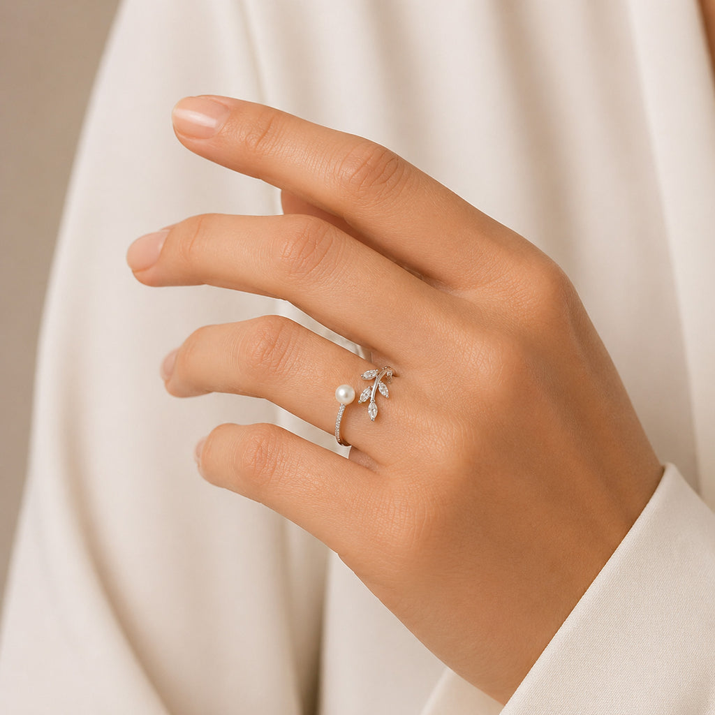 Ring mit Perlendetail