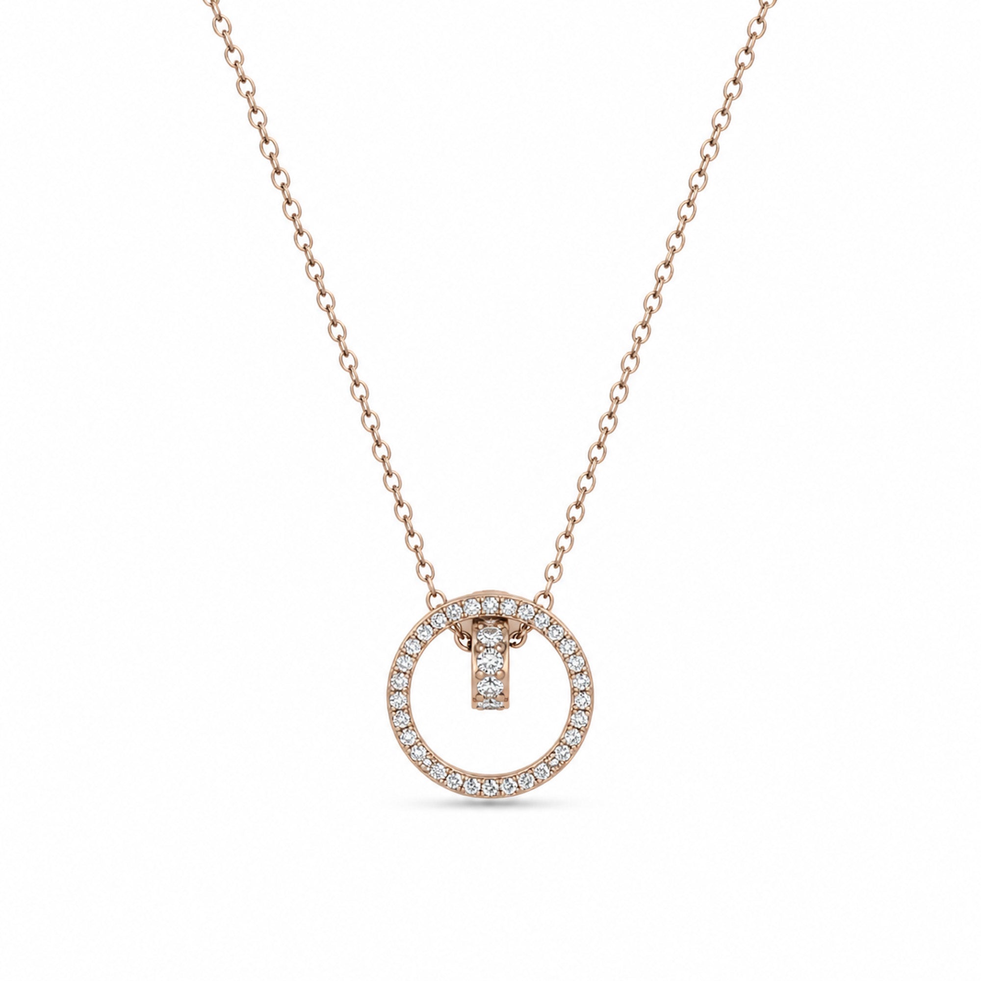 Elegante roségoldene Halskette
