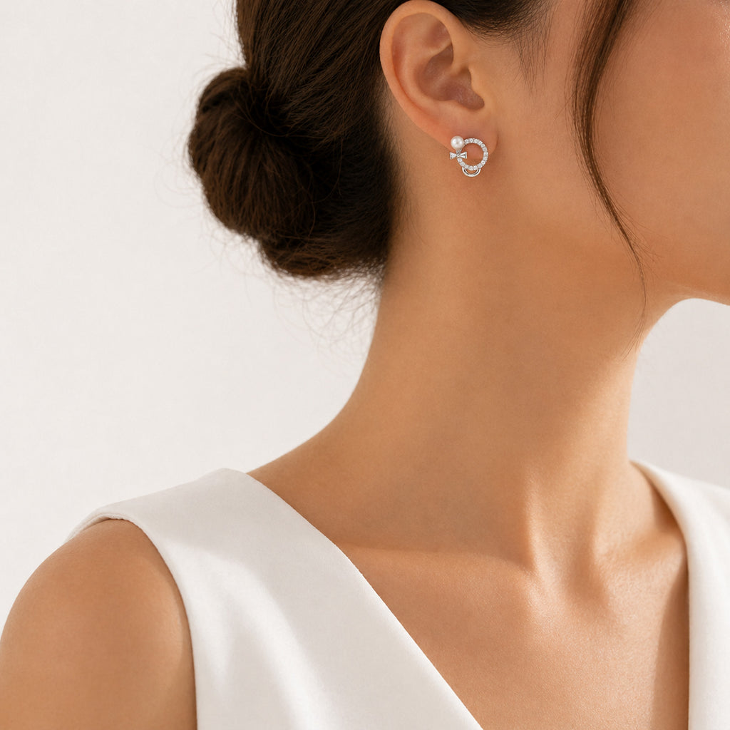 Elegante Perlen Ohrringe