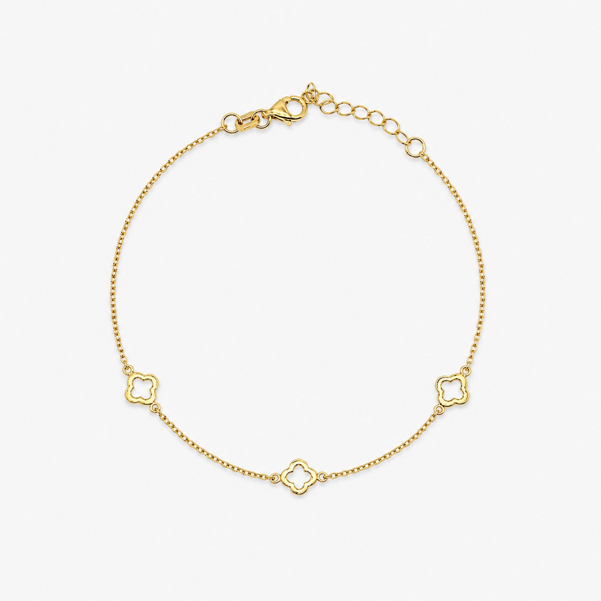 Elegantes Armband mit Kleeblatt-Details