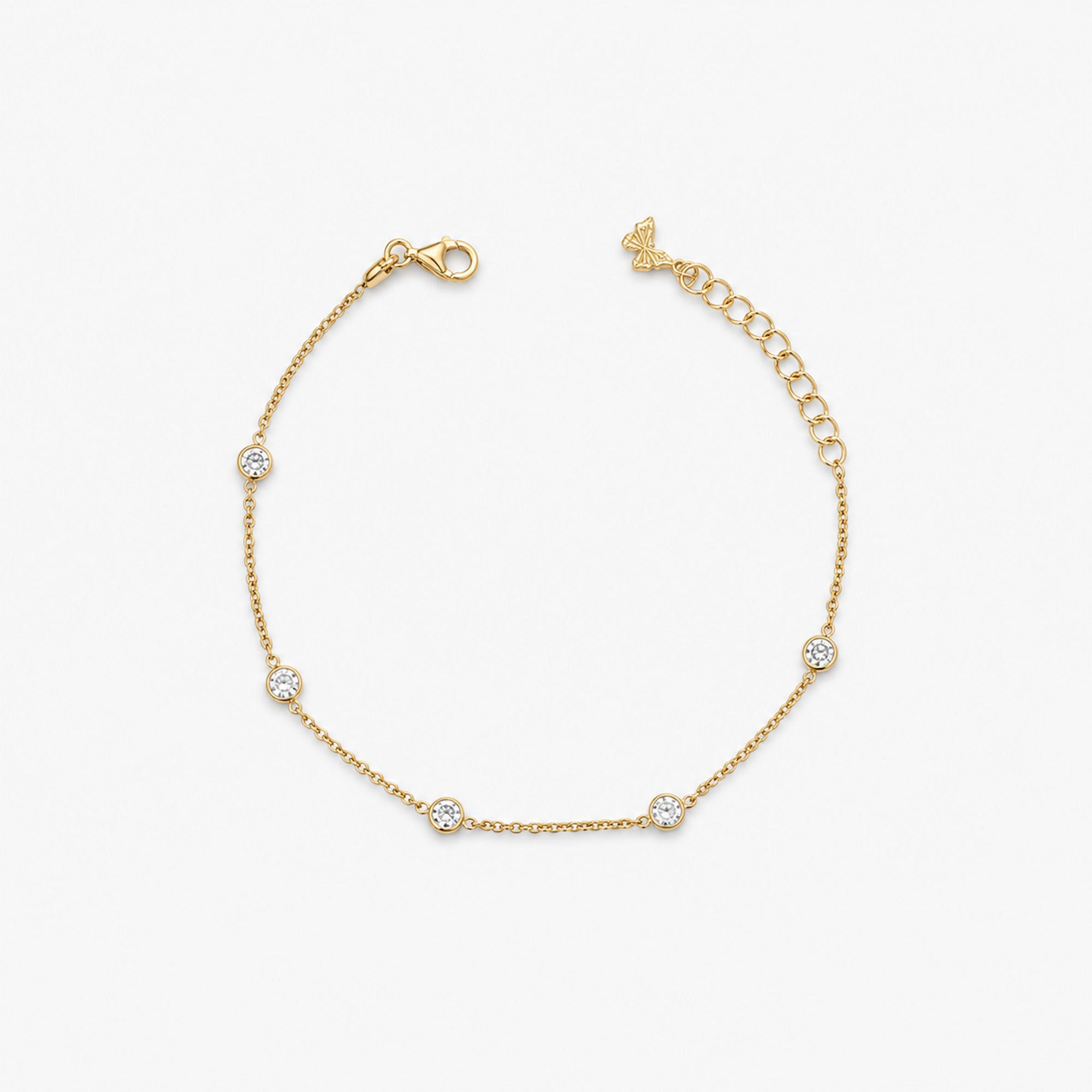 Elegantes Armband mit funkelnden Zirkonia-Steinen.