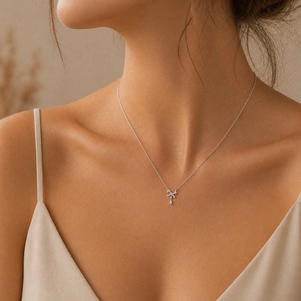 Elegante Schleife Halskette