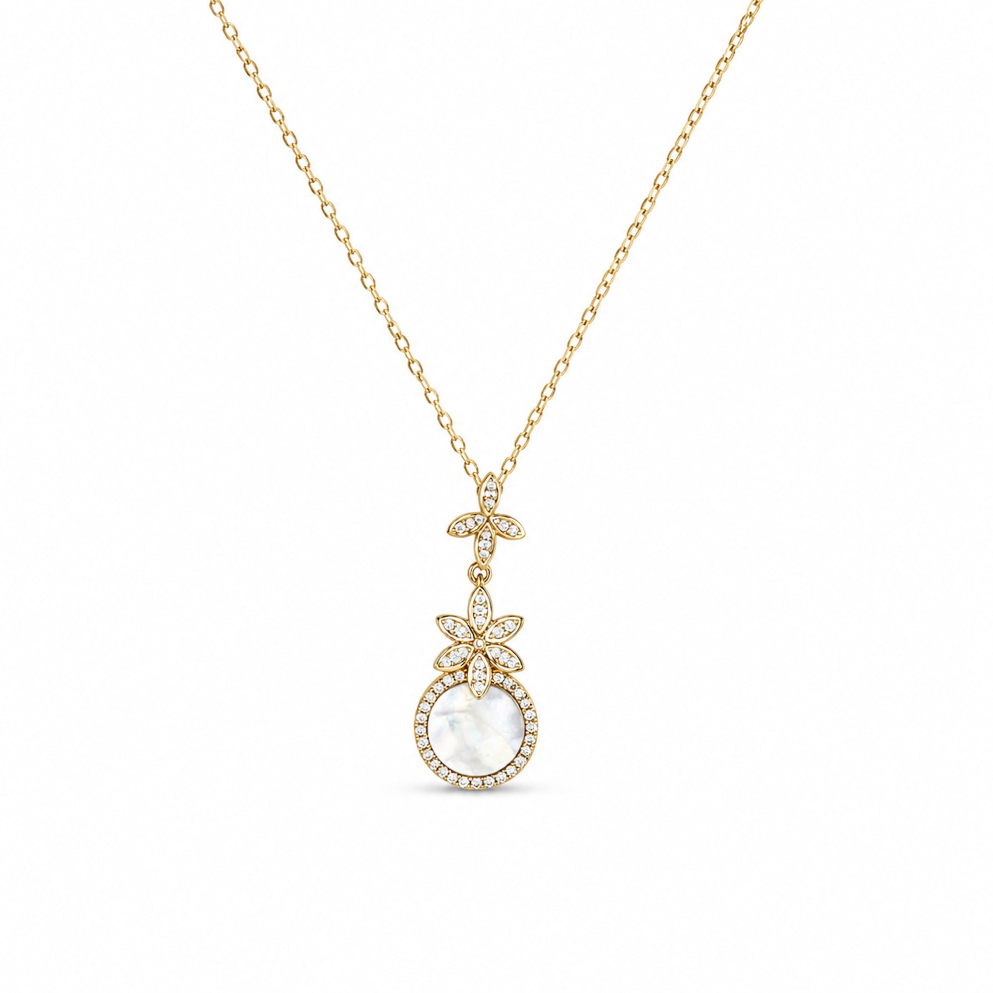 Goldene Perlmutt Eleganz
